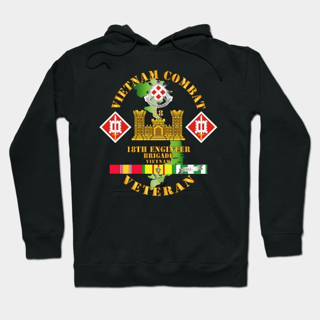 Vietnam Combat Engineer - 18th Engineer Bde w SVC Hoodie by twix123844